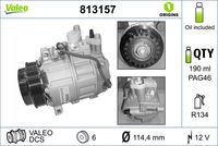 VALEO Compressor, airconditioning (813157)