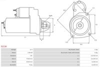 AS-PL Startmotor / Starter (S0536)